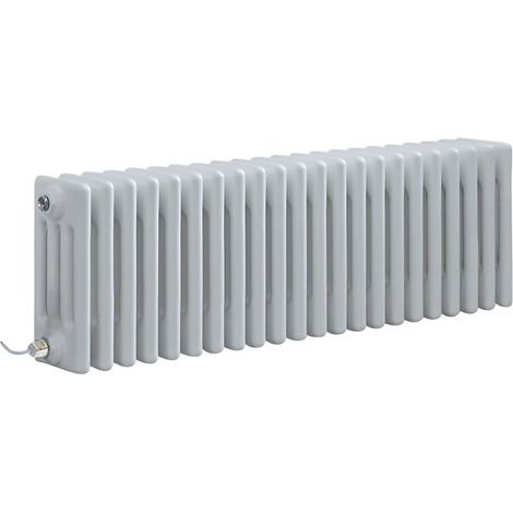 Milano Windsor White 300mm x 1010mm Cast Iron Style Horizontal Four Column Electric Radiator - No Thermostat (1/4)