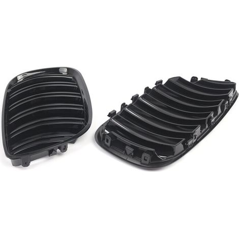 Rejilla delantera de parachoques estilo competición en negro brillante para BMW X5 E53 LCI 2004-2006 51137113733 51137113734