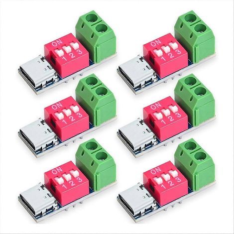 Module de déclenchement USB-C PD, leurre PD/QC, charge rapide (6 pièces) (1/5)