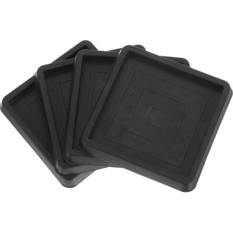 Patins Antidérapants Carrés Faciles à Utiliser en Caoutchouc Lot de 4 Protection pour Sols pour Pieds de Meubles et Chaises Adapté aux Animaux et Garçon et Filles (1/5)