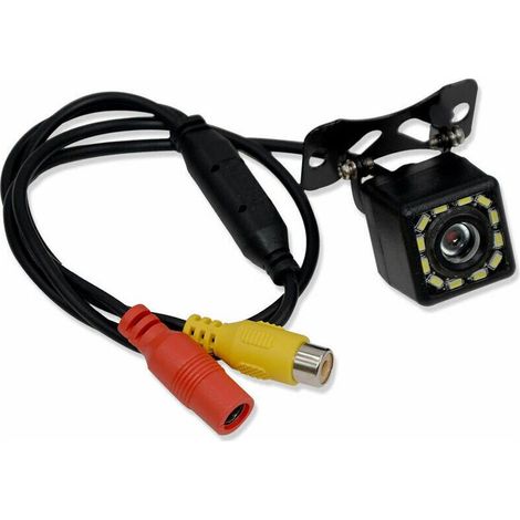 Camera de Recul - 12 LED - Vision Nocturne - Angle 145° Diagonal - Etanchéité IP67 - Alimentation 12 V CC - Pour Voiture (1/5)