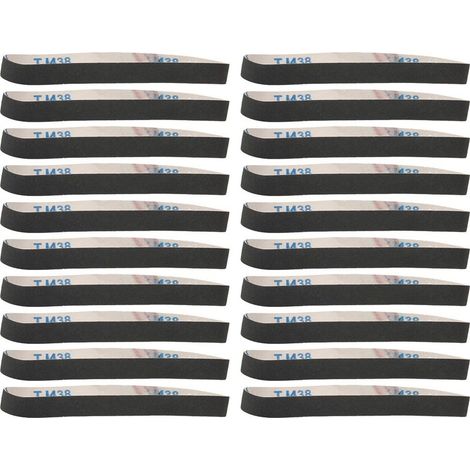 ACOGEDO Bandes Abrasives, 20 Pièces Mini Ponceuse à Bande Ponceuse à Bande Papier Abrasif Rouleaux de Papier de Verre Abrasif pour Le Travail du Bois, Le Polissage des Métaux, (1/5)