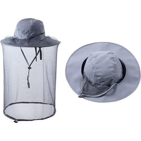 1/2 Pcs Beekeeper Veil/Bee Beekeeping Mosquito Net Hats with Netting/Sarifi Hiking Sun Protection Cap (1/4)