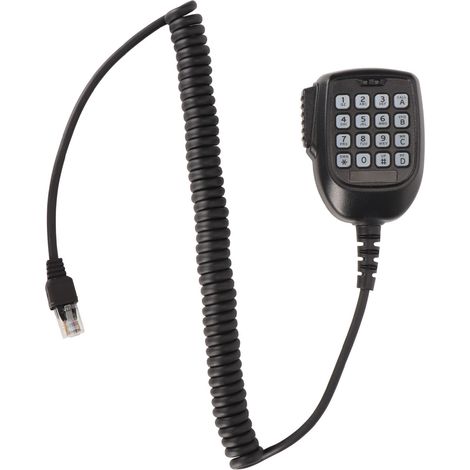 Microphone main universel pour talkie-walkie 2 voies, haut-parleur micro portable avec bouton compatible KENWOOD (1/5)