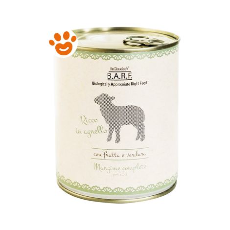 Barf Dog Alimento Completo Agnello - Barf Dog Alimento Completo Agnello - Lattina Da 800 Gr