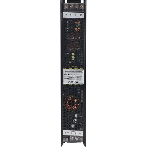 Alimentation 200W dimmable, boîtier en alliage d'aluminium, compatible SCR 0-10V PWM DALI, 12V 16.67A, régulation de puissance (1/5)