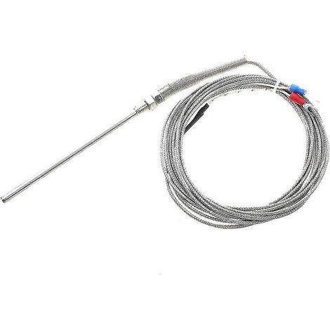 Sonde thermocouple en acier inoxydable haute température de type K de 3 m/10 pi (1/4)