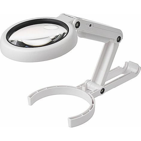 Handlupe, 5-fache 11-fache Tischlupe mit faltbarem Ständer, für Schreibtisch, Schmuck, Zeitung, Lesen, Uhrenreparaturhandwerk (1/4)