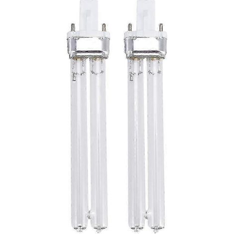 Lot de 2 lampes de désinfection ultraviolette UV de 11 W, ampoules de stérilisation UV pour stérilisateur d'aquarium (culot G23) (1/2)
