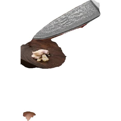 Juego de cuchillos de cocina, acero de Damasco, juego de 4 piezas, hoja de 20 cm, mango antideslizante, peso 210 gramos. (1/5)
