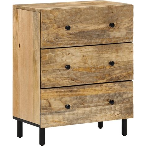 Armario auxiliar madera maciza de mango 60x33x75 cm vidaXL (1/5)