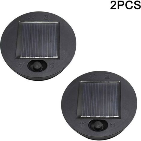 Lanterne Solaire - 7 cm - LED Blanc Chaud - Pour Lanternes Suspendues Extérieures - Lot de 2 (1/5)