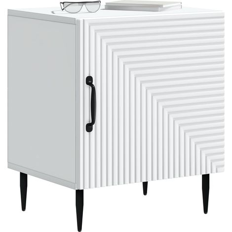 Maison Exclusive - Armadio da Notte 2 pcs Bianco 43 x 34,5 x 50 cm