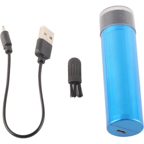 Rasoir Électrique Mini Portable Rechargeable pour Hommes - Tondeuse Barbe Bleue Nettoyage Profond (1/5)