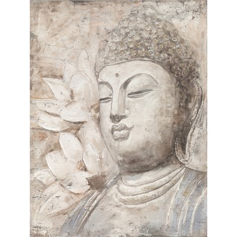 Signes Grimalt Table de mur Adorno  Bouddha Budda construit 4x80x100cm 26673 (1/2)
