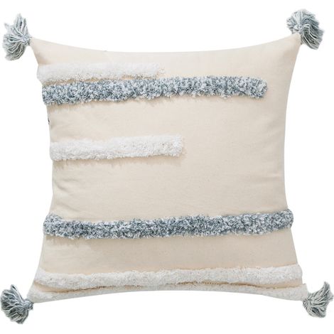 Oreiller tufté brodé carré oreiller taie d'oreiller de coussin de gland fait main de style marocain nordique (cinq modèles touffetés) (1/5)