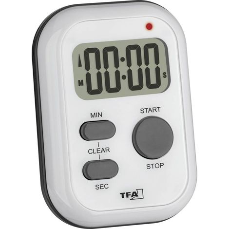 TFA Dostmann Timer Bianco digitale (1/5)