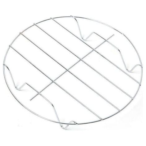 Grille ronde en acier inoxydable 23 cm Support universel pour micro ondes, four, barbecue et réfrigérateur Accessoire de cuisson multifonction (1/5)
