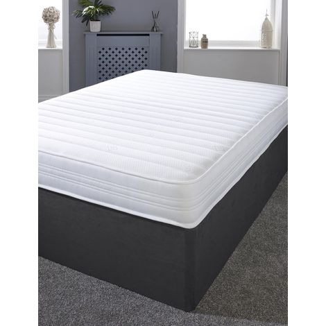 Extreme Comfort Sirocco Airflow White 18cms Deep Hybrid Spring & Memory Fibre Mattress, 3ft Single (3ft x 6ft3, 90cm x 190cm)
