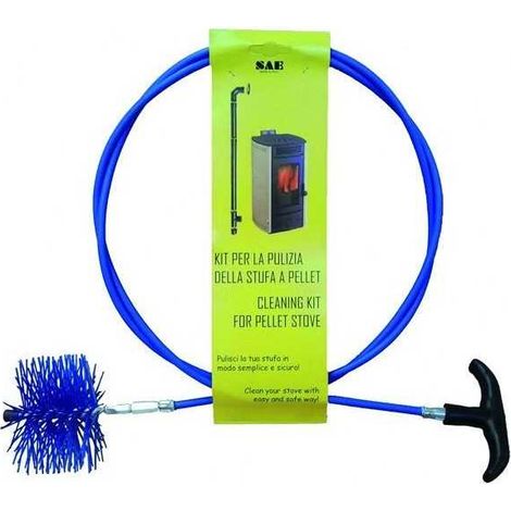 Kit Spazzacamino Pellet Vigor Asta Flexi 200 Cm diametro 80 Mm