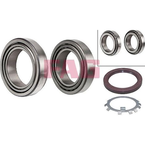 Kit de roulements de roue Schaeffler FAG 713 6680 40 VW 002 981 13 05 0029811305