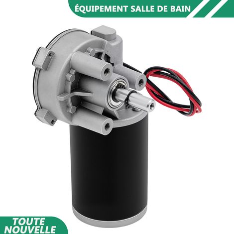 WAOBDLA DC 24V 45W Moteur d'engrenage électrique 220RPM Ratio de réduction 3:60 Pour les travaux d'ingénierie (1/5)