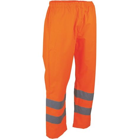 Pantaloni impermeabili ad alta visibilità LMA PRIORITE Arancione fluorescente M