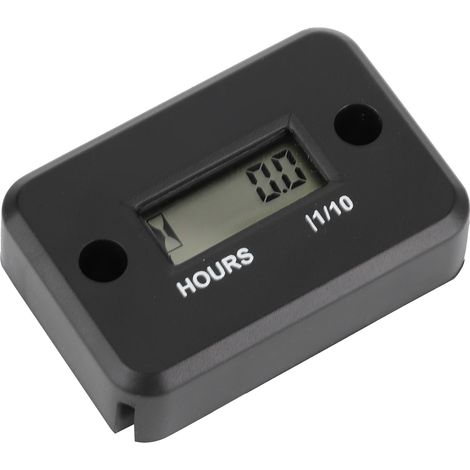 Compteur horaire numérique inductif, petit et étanche, pour moteur à essence, tondeuse à gazon, moto, quad, SSV (1/5)