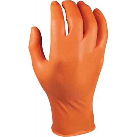 Guanti Di Protezione Grippaz, Taille2Xl, Arancione (Box 50 Pezzi)