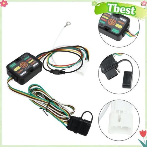 Tbest Faisceau de câblage de remorque 4 Pin Trailer Wiring Harness, Remplacement pour Ascent Outback Crosstrek XV, moteur bateau (1/5)