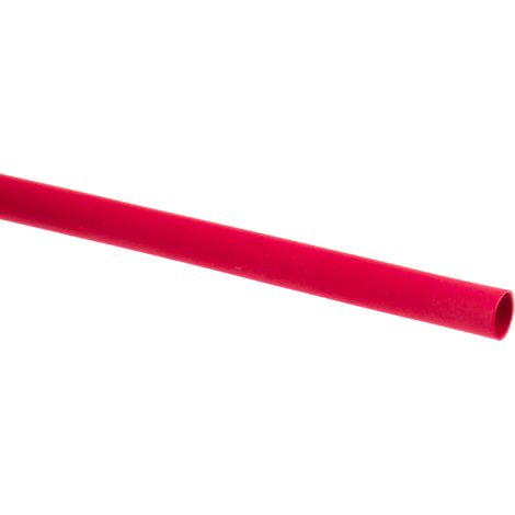 Gaine thermorétractable RS PRO, Dia. 3.2mm Rouge rétreint 2:1, 1.2m ( Prix pour Paquet de 5 )