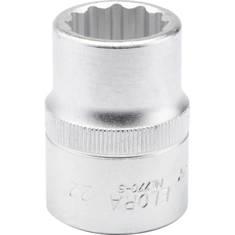 Draper 22mm Metric Bi-Hexagon Socket for 3/4" Drive - 3/4" Square Drive Bi-Hexagon Socket, Model 00707 (1/5)