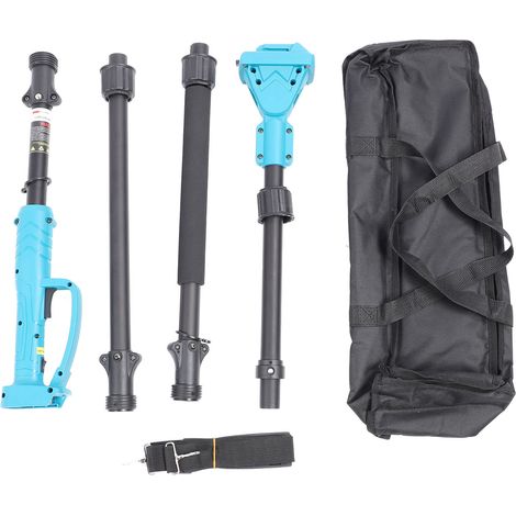 Alomejor Tige D'extension D'élagage électrique de 6,56 Pieds avec Tête de Rotation à 180 ° pour des Tâches D'élagage de Branches Hautes en Toute sécurité, Bleue