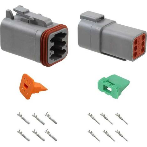 Kit Connettore Serie DT Maschio Femmina 6 Vie