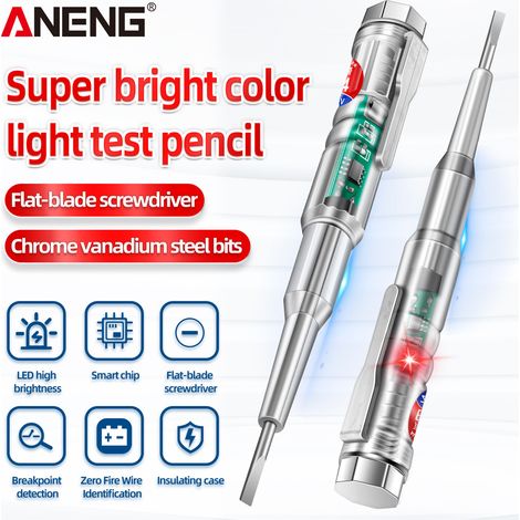 ANENG B14 24-250V Tester: Elektrischer Induktionsprüfkopf mit Kontrollleuchte und akustischem sowie optischem Alarm. (1/2)
