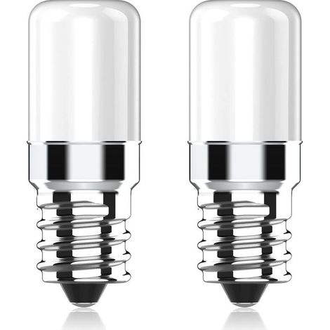 Ampoule LED Réfrigérateur E14, 2W équivalent à 20W Halogène Ampoules, Blanc Chaud 2700K, 170LM, Petit culot à vis E14 lampe LED pour Frigo, Lampe de Sel, Machine a Coudre, Lot de 2 (1/4)