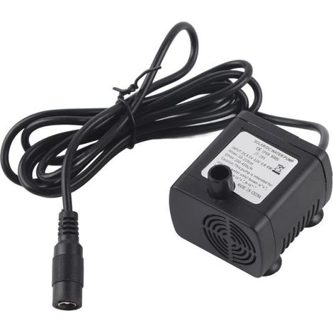 Mini pompe à eau submersible solaire amphibie DC12 V pour fontaine et étang (1/3)