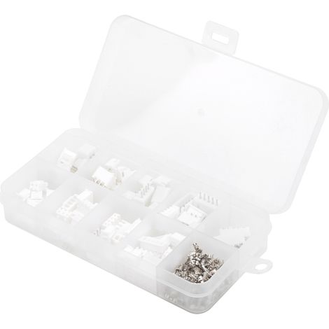 150 Pièces Connecteurs JST 2.54mm Blancs - Bornes Électroniques et Boîtiers Nus