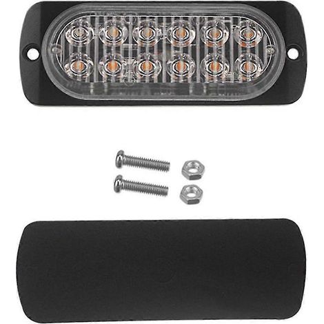 Leiterplatte + DC12-24V LED-Perlen, 12-LED-Blinklampe 12x41mm, C
