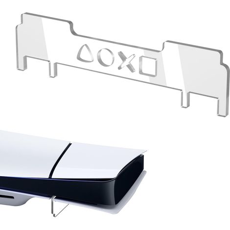 Horizontal Stand for PS5 Slim Console, Transparent Acrylic Horizontal Cooling Stand Replacement Base Cooling Stand for Game Console (1/5)