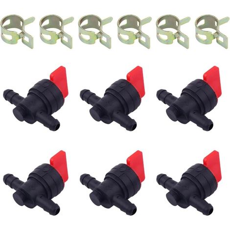 Vanne d'Arrêt de Carburant en Ligne 1/4" pour BS 15A114 20A113 20A114 20A412 20A413 20A414 20A416 20B412 20B414 20B437 20C112 20C113 20C114 20C414 20D41 2 20D414 20E114 Moteur