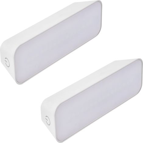 Choc (2 uds) Luz LED con Batería Portátil y Recargable de Intensidad y Temperatura Regulable 3000-4000-6000K. Color Blanco