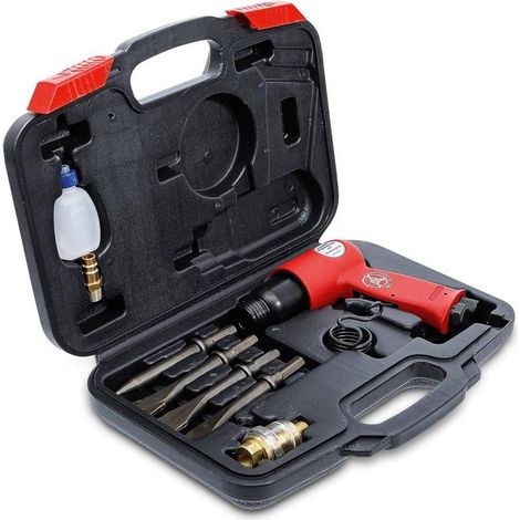 Marteaux-Burineurs à Air Comprimé - Jeu de 8 pcs - Puissants et Polyvalents - Acier, Pro - D-Work