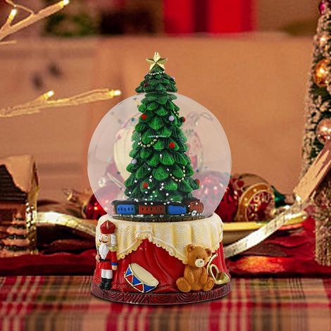 Boule à Neige Scintillante - Boule de Noël enneigée - Figurine de Table (1/4)