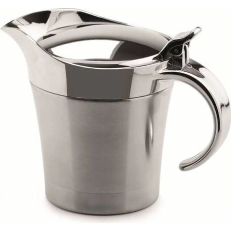1 casserole isotherme Divers accessoire de portail, acier inoxydable 304, double paroi, 500 ml, avec couvercle étanche, pour sauces et liquides (1/2)