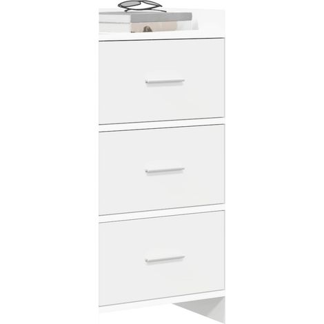 Sideboard/Anrichte/Buffet Weiß 40 x 36 x 80 cm Holzwerkstoff LXWW319066 (1/5)