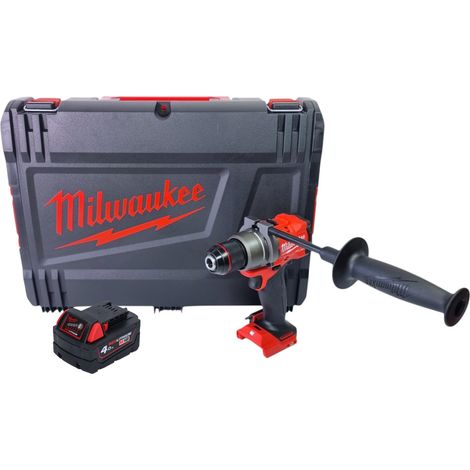 Trapano avvitatore a batteria Milwaukee M18 FDD3-401X 18 V 158 Nm brushless + 1x batteria ricaricabile 4,0 Ah + scatola HD - senza caricabatterie