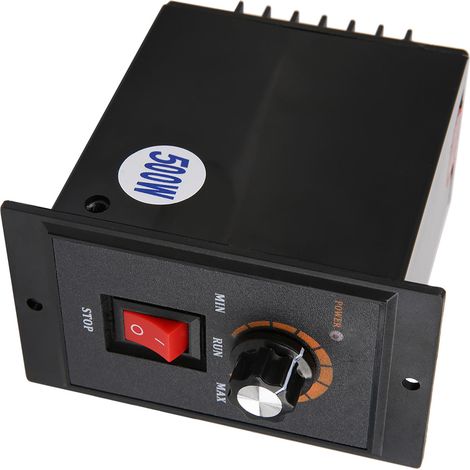 Wechselstrom-Drehzahlregler 220 V 50/60 Hz Einphasen-Wechselstrom, Drehzahlregler für Elektromotoren (500 W) (1/5)