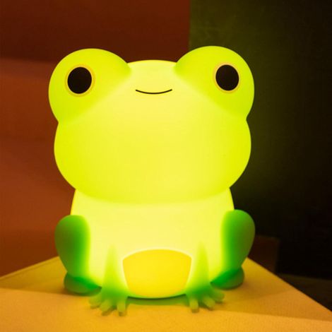 Frosch-Nachtlicht für Kinder, wiederaufladbare USB-Nachtlampe für Mädchen und Jungen, Schlafzimmerdekoration, Geburtstags-/Weihnachtsgeschenk