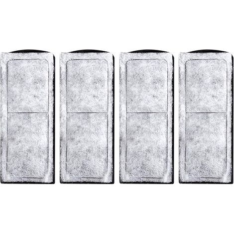 Filtre D'aquarium Coton, Cartouche Filtrante pour Aquarium, Rechange en Coton pour Filtre D'aquarium, Cartouche Filtrante pour Aquarium, Accessoire de Filtre Mural pour Aquarium, 4 Pièces (1/5)